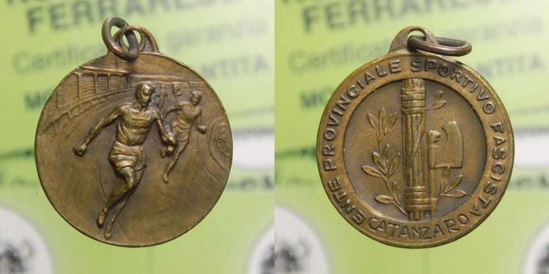 Medaglia Epoca Fascista - Ente Provinciale Sportivo Fascista - Catanzaro - Ae 3,...