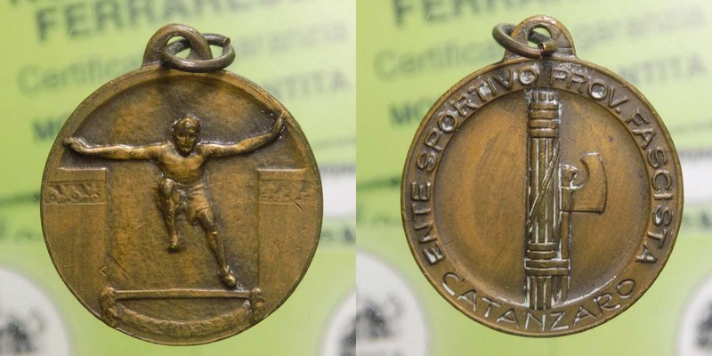 Medaglia Epoca Fascista - Ente Provinciale Sportivo Fascista - Catanzaro - Ae 4,...
