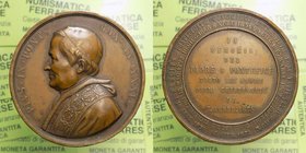 Medaglia - Pio IX "Giovanni Maria Mastai Ferretti" (1846-1878) Medaglia commemorativa per la Morte di Papa Pio IX il 7 Febbraio 1878 - Ae 64 Ø 51