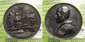 Medaglia - Leone XIII (1878-1903) Medaglia Annuale - Anno V - "Canonizzazione di 4 Santi" - Ag - NC - Colpo ore 6 36,12 Ø 44