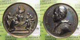 Medaglia - Leone XIII (1878-1903) Medaglia Annuale - Anno XI - "50°Anniversario di Sacerdozio" - Ag - NC 35,87 Ø 44