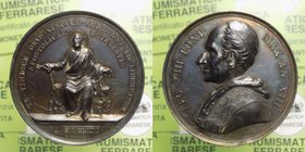 Medaglia - Leone XIII (1878-1903) Medaglia Annuale - Anno XIII - "Il Papa Privo di Libertà" - Ag - NC - Colpo ore 6 36,23 Ø 44