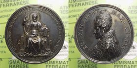 Medaglia - Leone XIII (1878-1903) Medaglia Annuale - Anno XXV - "25°Anno di Pontificato - Papa con Triregno" - RARA 34,19 Ø 44