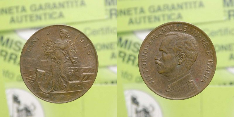 Regno d'Italia - Vittorio Emanuele III (1900-1943) 2 Centesimi 1915 "Italia su P...