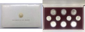 SAN MARINO - Serie Confezione speciale con Monete commemorative San Marino composto da 4 esemplari da 500 Lire e da 6 esemplari da 1000 Lire - per un ...