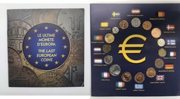 Raccolta BOLAFFI "Le Ultime monete d'Europa" composta da 15 Valori: Austria 10 Groschen 1998 - Belgio 50 Centimes 1998 - Danimarca 50 Ore 1999 - Finla...