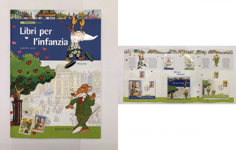 Folder Filatelico "Libri per l'infanzia" 2010 - Composto da n.1 Cartolina con i ...