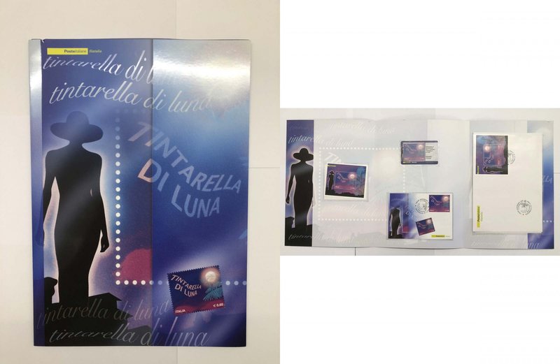 Folder Filatelico "Tintarella di Luna" 2009 - Composto da n.1 Busta con il relat...