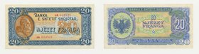 ALBANIA - Banconota 20 Franga 1945
FDS