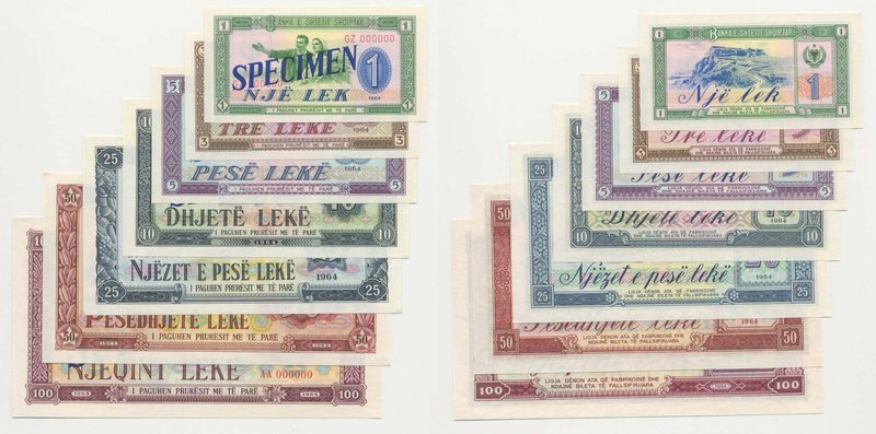 ALBANIA - Serie da 7 Pezzi Specimen 1964 - MOLTO RARO
FDS