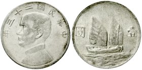China
Republik, 1912-1949
Dollar (Yuan) Jahr 23 = 1934. gutes vorzüglich