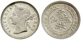 Hongkong
Victoria, 1860-1901
5 Cents 1888. vorzüglich/Stempelglanz
