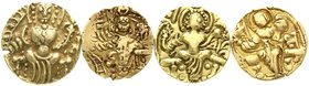 Indien-Kidariten
Kidara
4 Varianten zum Dinar GOLD (Blassgold) 5. Jh. Imitationen der Kuschan-Dinare Vasu Devas II. und seiner Nachfolger. Zusammen ...