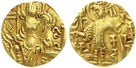 Indien-Kuschanreich
Gadahara 360-375
Stater GOLD mit dem Namen "Kirada". 7,80 g. sehr schön/vorzüglich