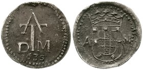 Indien-portugiesisch
Philipp III. 1621-1640
4 Tangas 1635 Goa. 10,56 g. gutes sehr schön, Schrötlingsfehler am Rand, selten