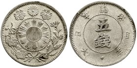 Japan
Mutsuhito (Meiji), 1867-1912
5 Sen Jahr 4 = 1871. gutes vorzüglich