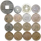 Lots Asien allgemein
16 Münzen von China, Japan und Korea. Kupfer/Bronze/Messing. Meist geprägt, 19./20. Jh. schön bis sehr schön