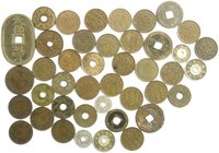 Lots Asien allgemein
42 ältere Münzen von Japan, Thailand, Ceylon, usw. schön bis sehr schön