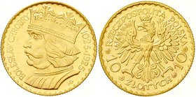 Polen
Zweite Republik, 1923-1939
10 Zlotych 1925. 3,23 g. 900/1000. vorzüglich/Stempelglanz