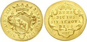 Schweiz
Bern, Kanton
Dukat 1741. 3,44 g. vorzüglich, min. gewellt