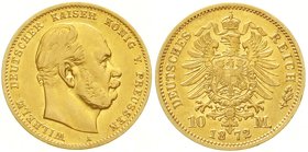 Preußen
Wilhelm I., 1861-1888
10 Mark 1872 A. gutes vorzüglich
