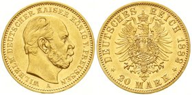 Preußen
Wilhelm I., 1861-1888
20 Mark 1882 A. vorzüglich/Stempelglanz