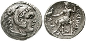 Makedonia
Königreich
Tetradrachme, Amphipolis 315/294 v. Chr. (posthum). sehr schön/vorzüglich, schöne Patina
