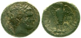 Sizilien
Mamertini
Bronzemünze 30 mm. 288/270 v.Chr. Areskopf r./Adler l. schön/sehr schön