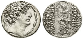 Syria
Königreich der Seleukiden
Tetradrachme 93/83 v.Chr. Diad. Büste r./Zeus Nikephoros thront l. sehr schön/vorzüglich