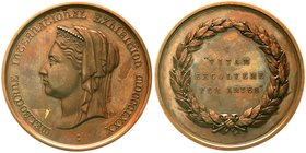 Australien
Victoria, 1837-1901
Große Bronze-Preismedaille 1880 von Stokes. Melbourne International Exhibition. 76 mm. Am Rand Verleihungsgravur FRAN...