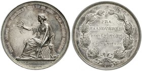 Dänemark
Christian IX., 1863-1906
Silbermedaille o.J. ( um 1880 ) von Christesen. Prämie der Handwerker Vereinigung. Weibliche Person mit Kranz und ...