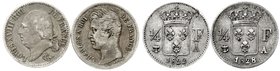Frankreich
Lots
2 X 1/4 Francs: 1822 A und 1828 A. beide sehr schön