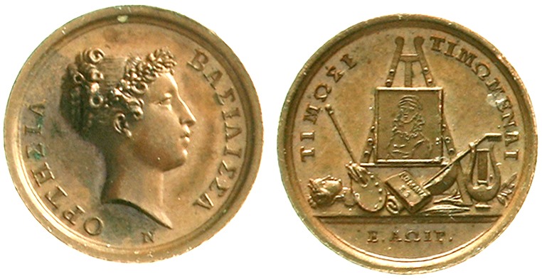 Niederlande
Ludwig Napoleon, 1806-1810
Bronzemedaille o.J.(1821). Mit griechis...