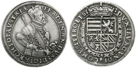 Haus Habsburg
Erzherzog Ferdinand II., 1564-1595
Reichstaler o.J. Hall. Zepter weist zw. R und I. sehr schön