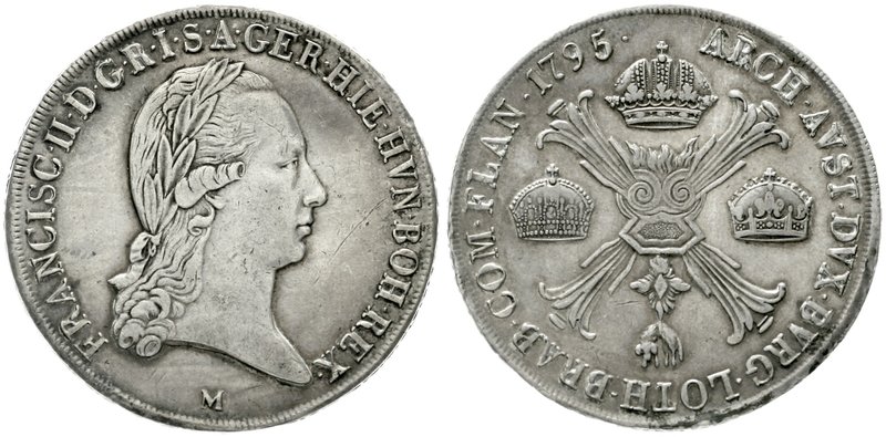 Haus Habsburg
Franz II.(I.), 1792-1835
Kronentaler 1795 M, Milano. gutes sehr ...