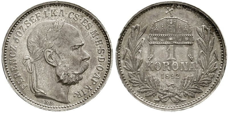 Haus Habsburg
Franz Joseph I., 1848-1916
Korona 1892 KB für Ungarn. vorzüglich...