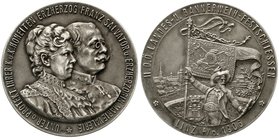 Haus Habsburg
Franz Joseph I., 1848-1916
Silberne Schützenmedaille 1906 von Lauer. II. Oberösterr. Landes u. Bannerweihfestschießen in Linz unter de...