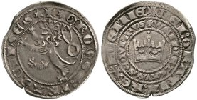 Böhmen
Wenzel II., 1278-1305
Prager Groschen o.J.(nach 1300). Kuttenberg (Kutna Hora). sehr schön/vorzüglich, kl. Schrötlingsriß, schöne Patina...