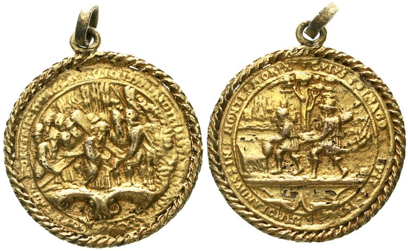 Böhmen
Maximilian II., 1564-1576
Tragb. Silbergußmedaille 1565 aus der Werksta...