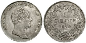Baden-Durlach
Leopold, 1830-1852
Gulden 1840 gutes sehr schön, kl. Randfehler, schöne Patina