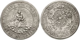 Bayern
Maximilian I., als Kurfürst, 1623-1651
Madonnentaler 1625. sehr schön/vorzüglich