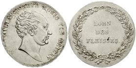 Bayern
Maximilian IV. (I.) Joseph, 1799-1806-1825
1/2 Schulpreistaler o.J. gutes vorzüglich, winz. Schrötlingsfehler