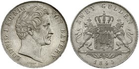 Bayern
Ludwig I., 1825-1848
Doppelgulden 1845. gutes vorzüglich, winz. Kratzer, feine Patina