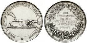 Bayern
Maximilian II. Joseph, 1848-1864
Silberne Prämienmedaille im Doppeltalergewicht o.J. gewidmet dem Verdienste um die vaterländische Landwirtsc...