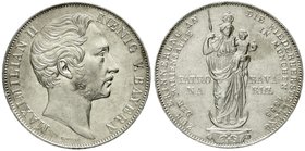 Bayern
Maximilian II. Joseph, 1848-1864
Doppelgulden 1855. Mariensäule. vorzüglich