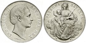 Bayern
Ludwig II., 1864-1886
Madonnentaler 1868. vorzüglich/Stempelglanz aus EA, etwas berieben