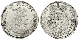 Brandenburg/Preußen
Friedrich III., 1688-1701
2/3 Taler 1689 BH, Minden. Var. mit : vor der Jahreszahl. sehr schön, etwas poliert