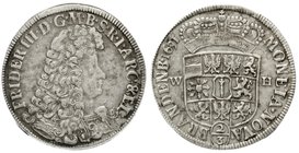 Brandenburg/Preußen
Friedrich III., 1688-1701
2/3 Taler 1691 WH, Emmerich. sehr schön