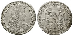 Brandenburg/Preußen
Friedrich III., 1688-1701
2/3 Taler 1692 WH, Emmerich. gutes sehr schön