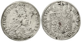 Brandenburg/Preußen
Friedrich III., 1688-1701
2/3 Taler 1695 WH, Emmerich. sehr schön/vorzüglich, kl. Kratzer